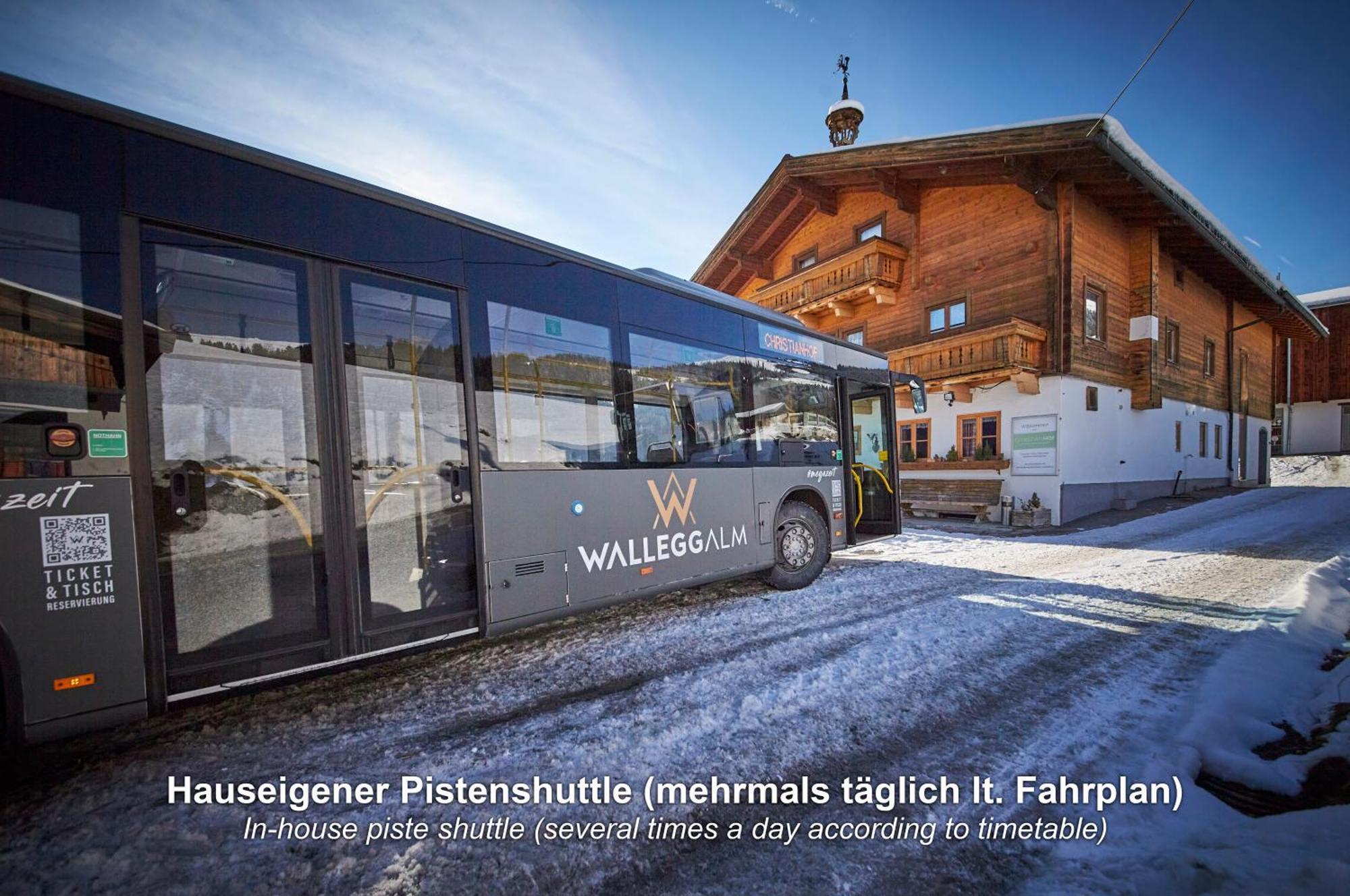 Ski In-Ski Out - Gaestehaeuser Saalbach-Hinterglemm - Wallegghof Christianhof Ngoại thất bức ảnh